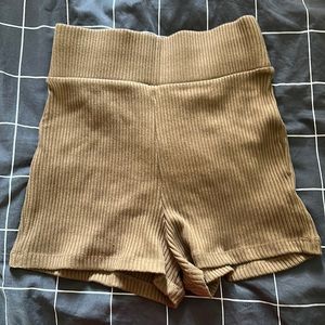 Ribbed shorts